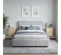 vidaXL Mobiletto da notte a muro 2 pz Rovere Sonoma 33 x 34,5 x 43 cm