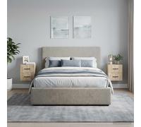 vidaXL Mobiletto da notte a muro 2 pz Rovere Sonoma 34,5 x 33 x 40 cm