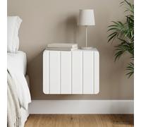vidaXL Mobiletto da notte a muro con cassetto Bianco 33 x 34,5 x 24 cm