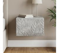 vidaXL Wandbeugel Bedkast Betongrijs 49 x 34,5 x 20 cm Bewerkt hout