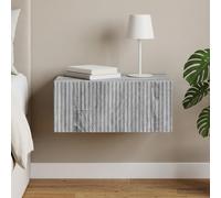 vidaXL Mobiletto da notte a muro Grigio Sonoma 49 x 34,5 x 20 cm