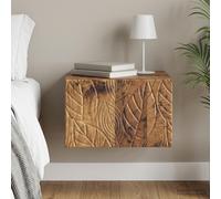 vidaXL Wandbeugel Bedkast Oud hout 49 x 34,5 x 20 cm Bewerkt hout