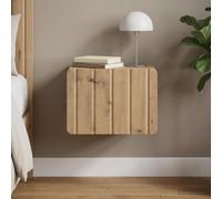 vidaXL Mobiletto da notte a muro Rovere Artigianale 33 x 34,5 x 24 cm