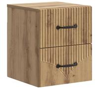 vidaXL Mobiletto da notte a muro Rovere Artigianale 34,5 x 33 x 40 cm
