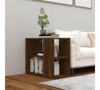 Mobiletto laterale rovere marrone 60x30x50 cm legno multistrato