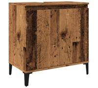 vidaXL Mobile Lavabo Legno Antico 58x33x60 cm in Legno Multistrato, Mobile lavandino Bagno, Mobile Bagno lavabo, Mobile lavabo Bagno