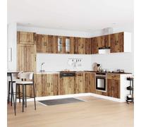Mobiletto per lavabo Lucca 2 pz Legno vecchio