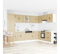 Mobiletto per lavabo Lucca 2 pz Rovere Sonoma