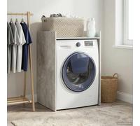 vidaXL Mobiletto per lavatrice Calcestruzzo 67,5 x 62 x 97 cm