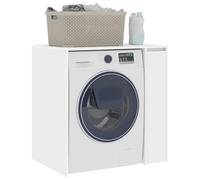vidaXL Mobiletto per lavatrice con porta Bianco 87 x 60 x 89 cm