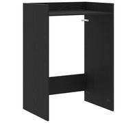 vidaXL Mobiletto per lavatrice Rovere Nero 67,5 x 48 x 97 cm