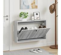 vidaXL Mobiletto per Scarpe da Muro ALKMAAR 71 x 17 x 43 cm