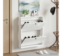 vidaXL Mobiletto per Scarpe da Muro ALKMAAR 71 x 17 x 86 cm