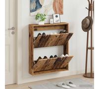 vidaXL Mobiletto per Scarpe da Muro ALKMAAR 71 x 17 x 86 cm