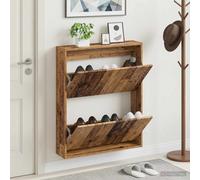 vidaXL Mobiletto per Scarpe da Muro ARNHEM 71 x 17 x 86 cm