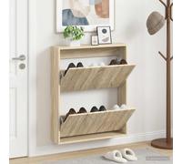 vidaXL Mobiletto per Scarpe da Muro DELFT 71 x 17 x 86 cm