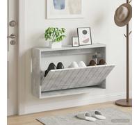 vidaXL Mobiletto per Scarpe da Muro ZWOLLE 71 x 17 x 43 cm