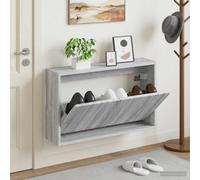 vidaXL Mobiletto per Scarpe da Muro ZWOLLE 71 x 17 x 43 cm