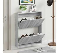 vidaXL Mobiletto per Scarpe da Muro ZWOLLE 71 x 17 x 86 cm