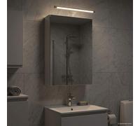 vidaXL Mobiletto per specchio da bagno Bianco 30 x 10,5 x 50 cm