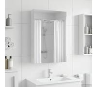 vidaXL Mobiletto per specchio da bagno Bianco 40 x 10,5 x 60,5 cm