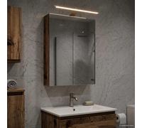 vidaXL Mobiletto per specchio da bagno con lo scaffale Legno vecchio
