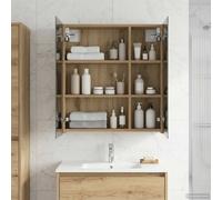 vidaXL Armadietto da bagno in rovere artigianale 60 x 14,5 x 70 cm, bagno, design rettangolare, stile moderno, conservazione efficiente, soluzioni innovative per piccoli spazi, infissi funzionali
