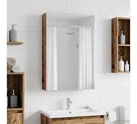 vidaXL Mobiletto per specchio da bagno Legno vecchio