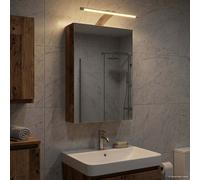 vidaXL Mobiletto per specchio da bagno Legno vecchio 30 x 10,5 x 50 cm