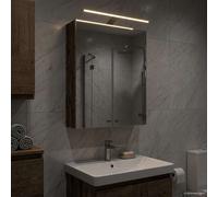 vidaXL Mobiletto per specchio da bagno Legno vecchio 50 x 14,5 x 70 cm