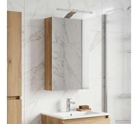 vidaXL Mobiletto per specchio da bagno Rovere Artigianale