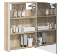 vidaXL Armadietto da bagno in rovere Sonoma, 43 x 11,5 x 60,5 cm, rettangolare, design moderno con soluzioni ottimizzate per piccoli spazi, organizzazione elegante e funzionale