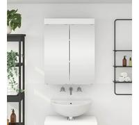 vidaXL Mobiletto per specchio da bagno TULUM Bianco 60 x 16,5 x 78 cm