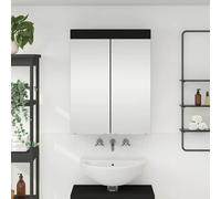 vidaXL Mobiletto per specchio da bagno TULUM Nero 60 x 16,5 x 78 cm