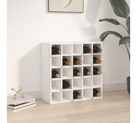 vidaXL Mobiletto per vino bianco 56x25x56 cm in legno massello di pino