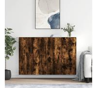 vidaXL Mobili a Parete 2 pz Rovere Fumo 69,5x34x90 cm