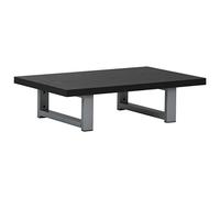 vidaXL Mobili da Bagno Sospesi Robusti Eleganti Moderni Mensola a Muro per Lavabo da Bagno in Truciolato e Metallo Neri 60x40x16,3 cm