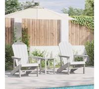 vidaXL Mobili da lounge da giardino 2 pcs Bianco 74 x 82 x 90cm