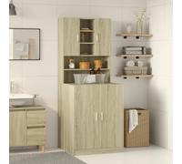 VIDAXL - Mobili Lavatrice 2pz Rovere Sonoma in Legno Multistrato - SPEDIZIONE GRATUITA