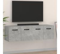 vidaXL Mobili Parete 2 pz Grigio Cemento 80x35x36,5 cm in Multistrato