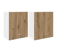 vidaXL Mobili Pensili “Lyon” 2 pz Artigianale 50x31x60 cm