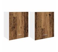 vidaXL Mobili pensili Lyon 2 pz legno antico 50x31x60 cm