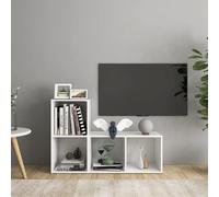 vidaXL Mobili Porta TV 2 pz Bianco 72x35x36,5 cm in Legno Multistrato