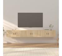vidaXL Mobili Porta TV a Parete 3 pz Rovere Sonoma 100x34,5x40 cm
