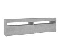 VIDAXL - Mobili Porta TV con Luci LED 2 pz Grigio Cemento 75x35x40 cm