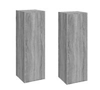 vidaXL Mobili TV 2 pz Grigio Sonoma 30,5x30x90 cm in Legno Multistrato