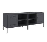 vidaXL Mobili TV 2pz Antracite 68x39x50,5 cm in Acciaio, supporto TV, credenza TV, mobile HiFi, mobile porta TV, porta TV, mobile multimediale