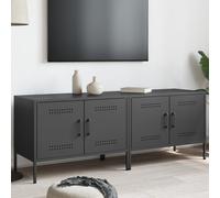 vidaXL Mobili TV 2pz Neri 68x39x50,5 cm in Acciaio