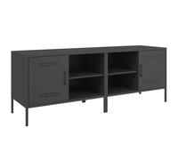 vidaXL Mobili TV 2pz Neri 68x39x50,5 cm in Acciaio, supporto TV, credenza TV, mobile HiFi, mobile porta TV, porta TV, mobile multimediale