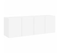 vidaXL Mobili TV a parete 2 pezzi bianchi 60x30x41 cm